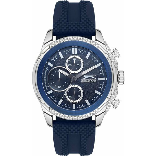 Наручные часы Slazenger Наручные часы SL.09.2153.2.05, синий, серебряный