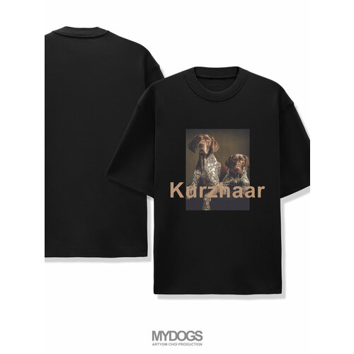 Футболка, размер M, черный