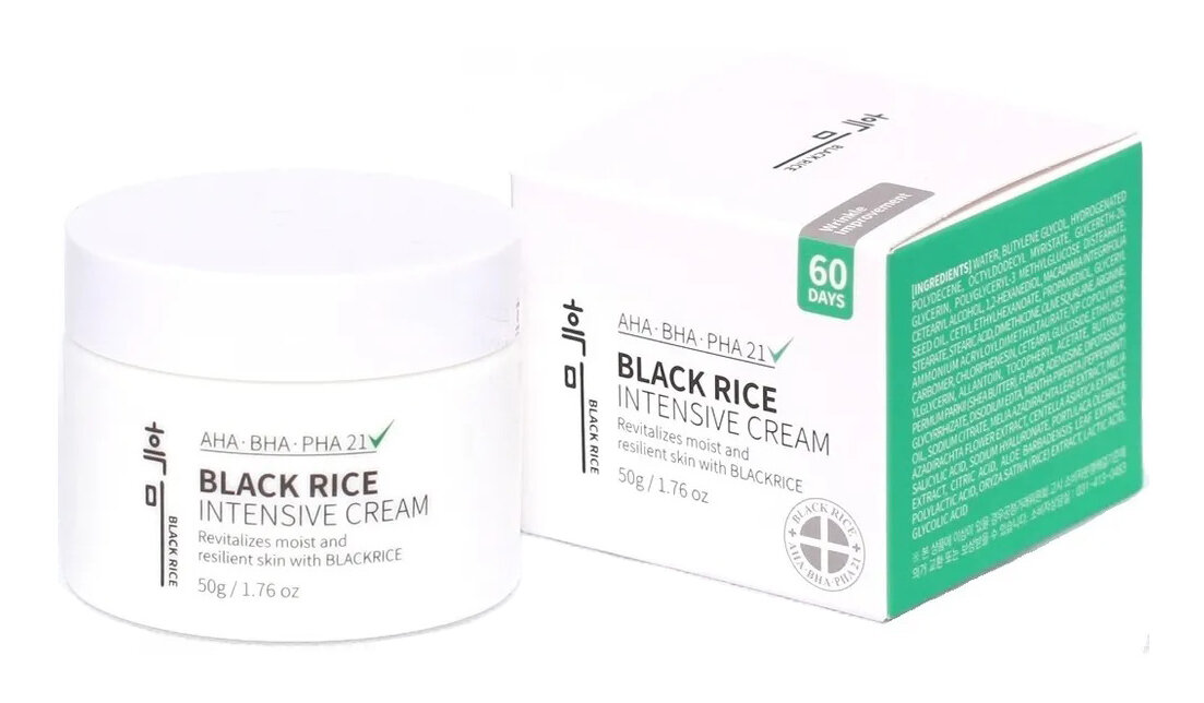 Восстанавливающий крем с экстрактом чёрного риса Black Rice Intensive Cream, 50 г