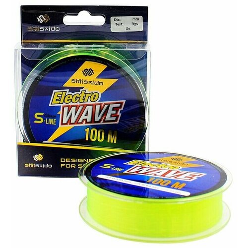 фото Леска shii saido electro wave, 100 м, d-0,309 мм, 7,01 кг, желтая