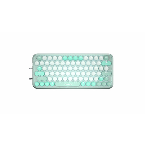 Клавиатура беспроводнаяпроводная AULA F3680 зеленыйбелый 80002901 416500₽