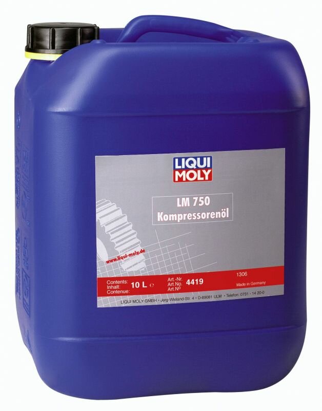 Компрессорное Масло Lm 750 Kompressorenoil 40 (Синтетика) (10L) Liqui moly арт 4419