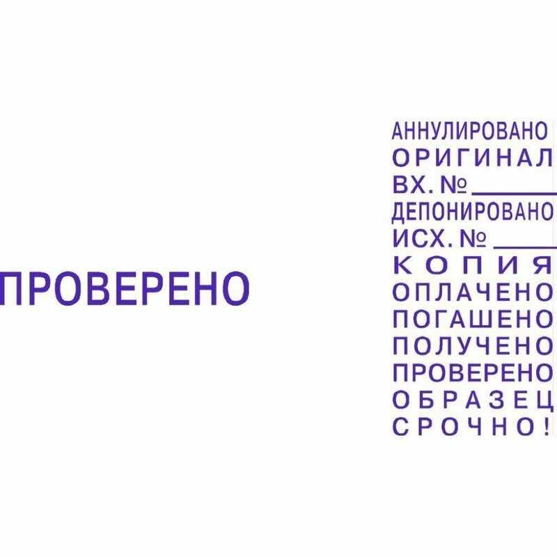 Colop Штамп стандартный с 12 бух.терминами, 4мм — фото 8