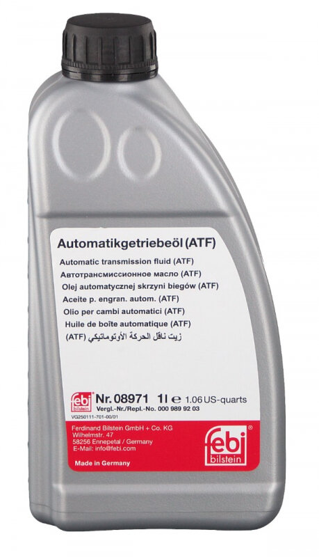 фото FEBI 08971 Масло трансмиссионное ATF Febi Синтетическое 1л.