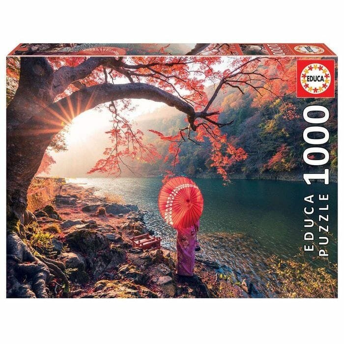 Пазл-1000 "Восход солнца на реке Кацура, Япония" (18455) Educa - фото №3