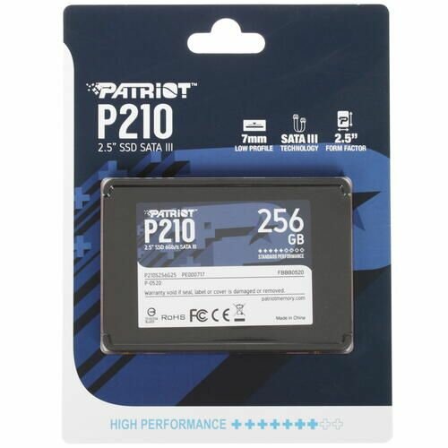 SSD накопитель PATRIOT P210 256ГБ, 2.5", SATA III - фото №15