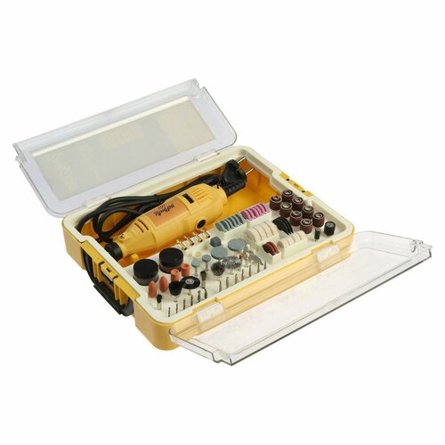 Гравер электрический тундра 135 Вт 8000-35000 обмин цанга 32 мм 5 ск 118 предметов 3572₽