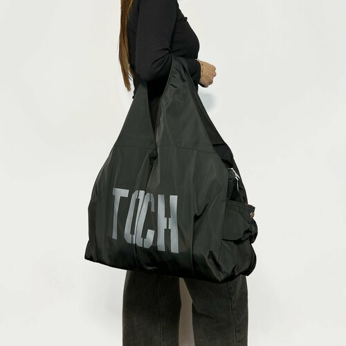 фото Сумка тоут bobo, черный, серый