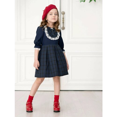 фото Школьное платье ole!twice, размер 146, синий