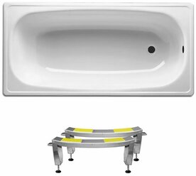 Стальная ванна Sanitana BLB Europa S30000812000000N (B30E12001N): металлическая ванна 130х70 см с ножками, сталь толщиной 2,2 мм