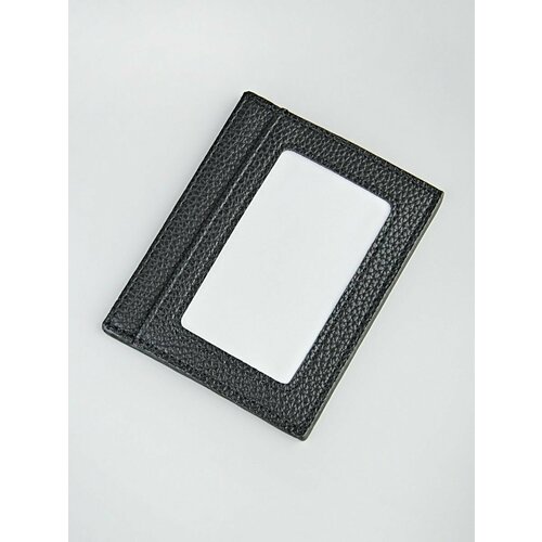 Визитница Babak, фактура зернистая, черный