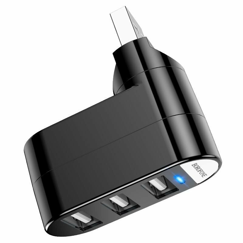 Хаб USB-концентратор Borofone DH3 3xUSB 20 480Mbps