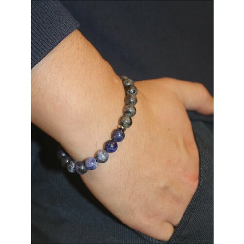 Браслет, размер one size, серый, синий