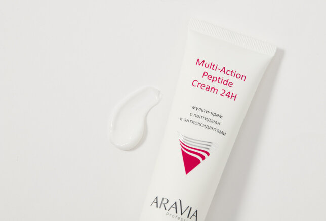 Aravia professional Мульти-крем с пептидами и антиоксидантным комплексом для лица Multi-Action Peptide Cream, 50 мл (Aravia professional, ) - фото №7