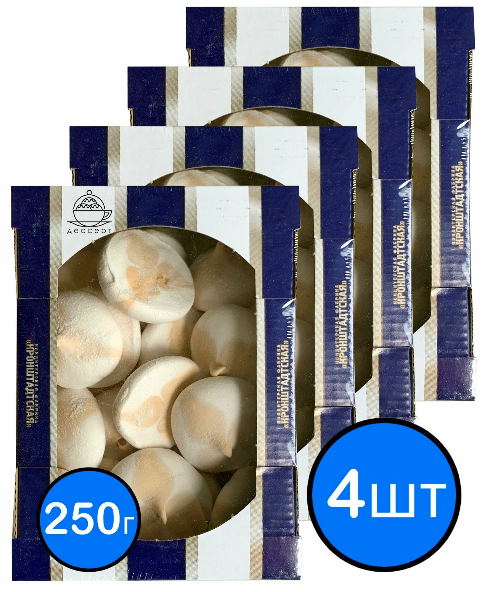 Зефир "Тоффи" (ириска) Итальянский десерт", КФ кронштадтская, 250гр х 4шт