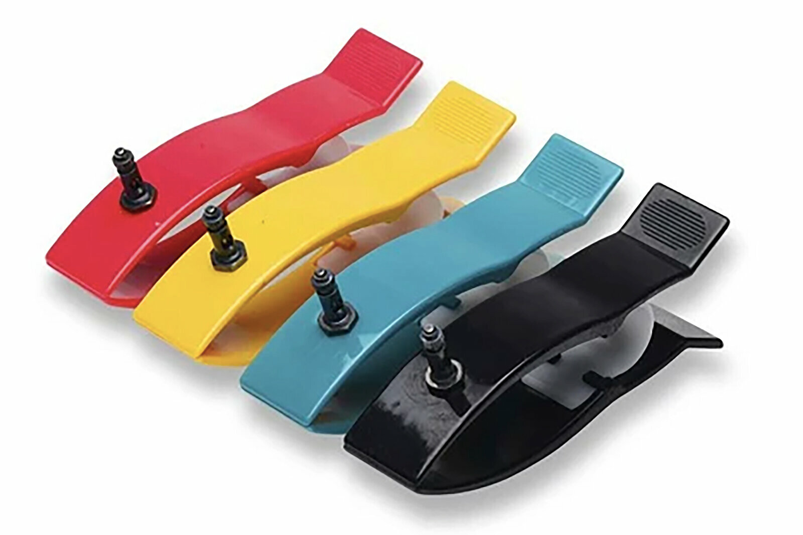 фото Электроды-клеммы для ЭКГ на конечности многоразовые взрослые, Ag/AgCl с винтом и зажимом (4 шт. в упаковке)