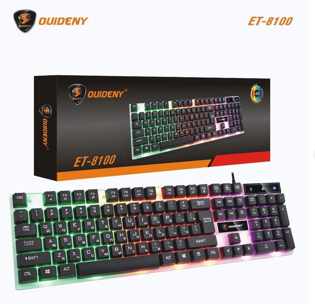 Клавиатура игровая 104 клавиши SunRose K201 Black с RGB LED подсветкой