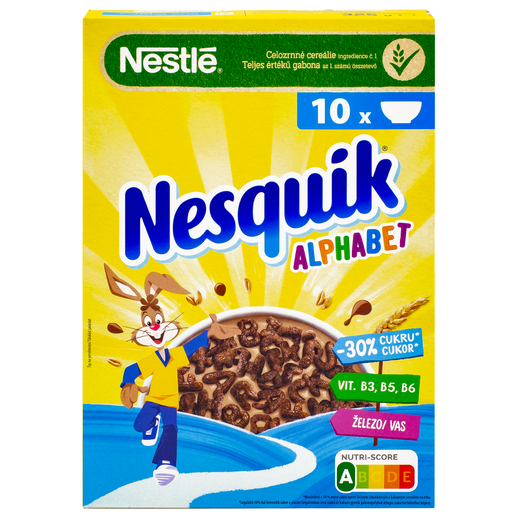 Сухой завтрак Nesquik Алфавит, шоколадный, Польша, 325 г - фотография № 2