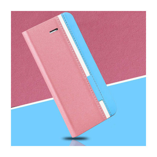 Чехол-книжка MyPads для Asus ZenFone Go ZC500TG из водоотталкивающей кожи на жесткой металлической основе с подставкой и визитницей цвет розово-го.