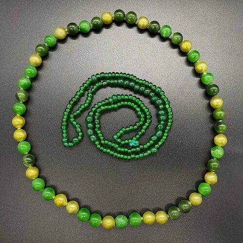 Набор из двух бус, пластик, бисер, СССР, 1970-1990 гг.