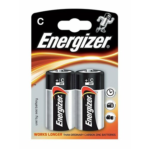 Алкалиновые батарейки Energizer C Base (PLUS) LR14 – 2 шт. energizer power seal 8 4 aaa