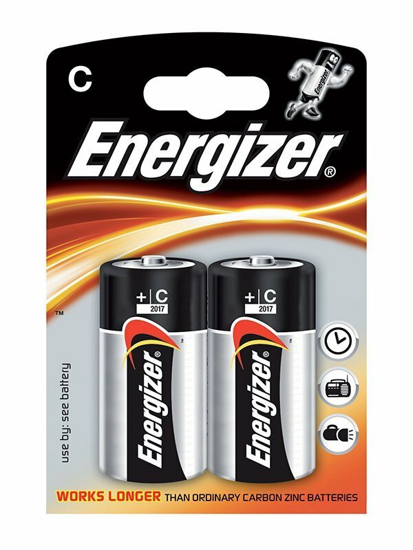 Алкалиновые батарейки Energizer C Base (PLUS) LR14 – 2 шт.