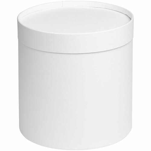 Коробка Circa L, белая, диаметр 20,5 см, высота 21,5 см, переплетный картон