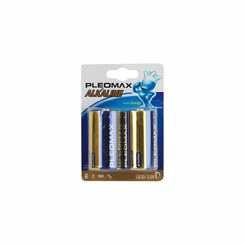 Батарейка Э/п Pleomax LR20/373 BL2, 2 шт. батарейка energizer max lr20 bl2 упаковка 2 шт