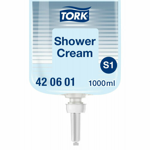 Картридж с жидким мылом-гелем для волос и тела Tork S1 Premium 421601/420601 1 л (6 штук в упаковке)