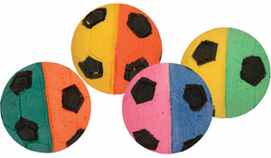 Игрушка для кошек Triol Мяч футбольный разноцветный 4 см (1 шт)
