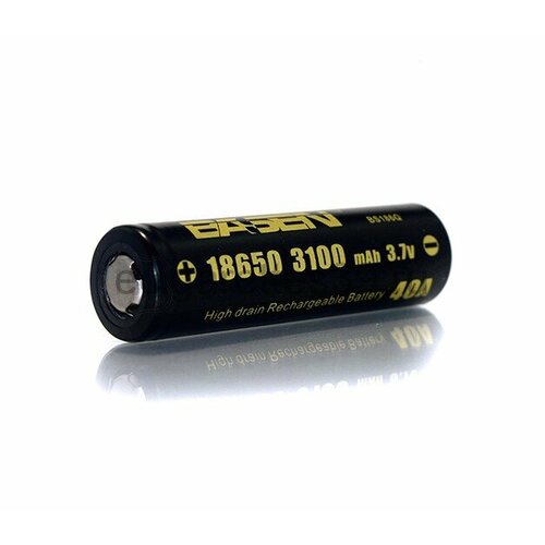 Высокотоковый аккумулятор Basen 18650 3100mAh, 40A-32А незащищенный