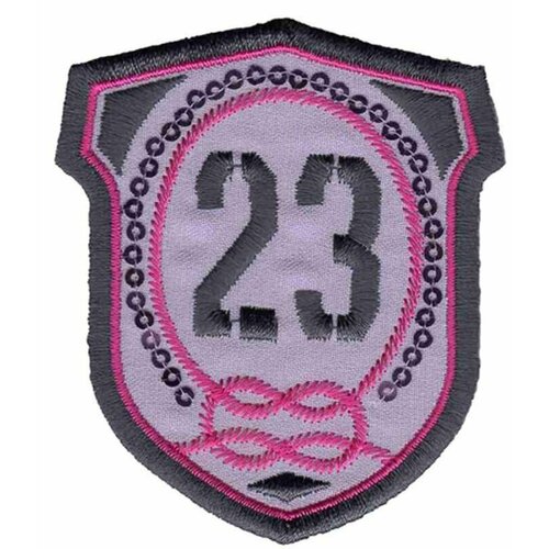 Термоаппликация розовая, Wappen 23, 1 упаковка