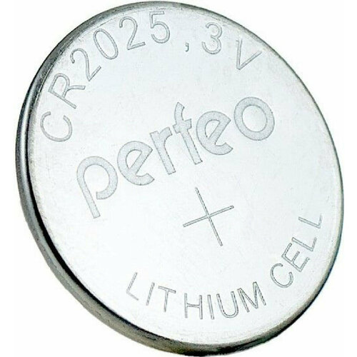 батарейка perfeo cr2025 1bl lithium cell 30шт Батарейка Батарейка CR2025 литиевая Perfeo CR2025/5BL Lithium Cell 5 шт 2 упаковки