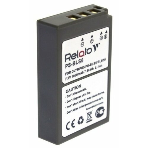 Аккумулятор Relato PS-BLS5 (Olympus BLS-5) 7.2V, 1050mAh