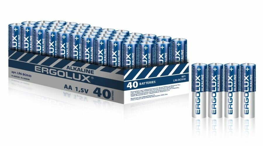 Батарейки Ergolux LR03 Alkaline 1.5В 4шт в упаковке