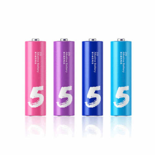 Батарейки алкалиновые ZMI Rainbow Zi5 AA (4шт) батарейки алкалиновые xiaomi zmi rainbow z15aa z17aaa 12 12 шт цветные