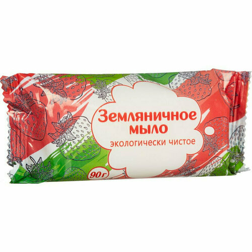 Мыло туалетное Банное земляничное 90 г, 925454