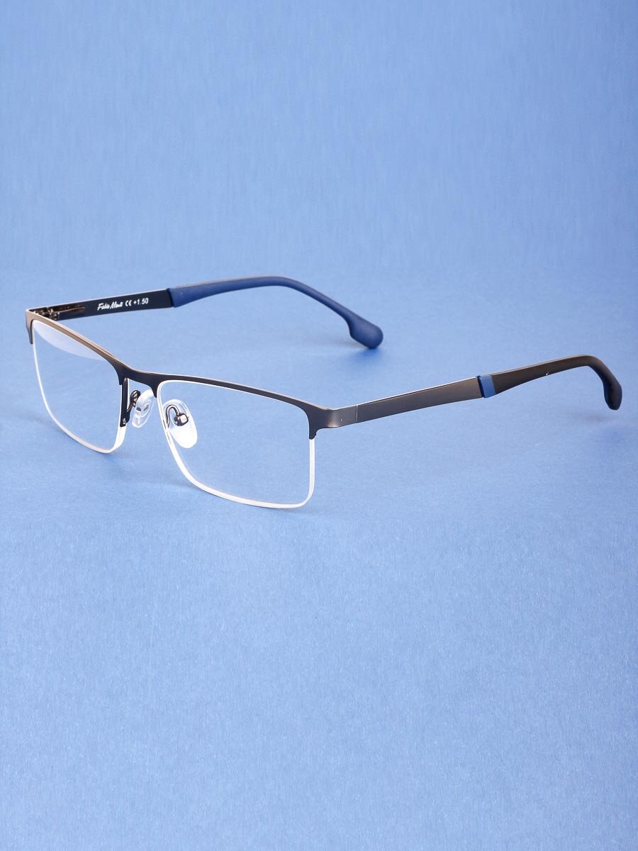 Готовые очки для чтения серые с диоптриями +3.00 футляр