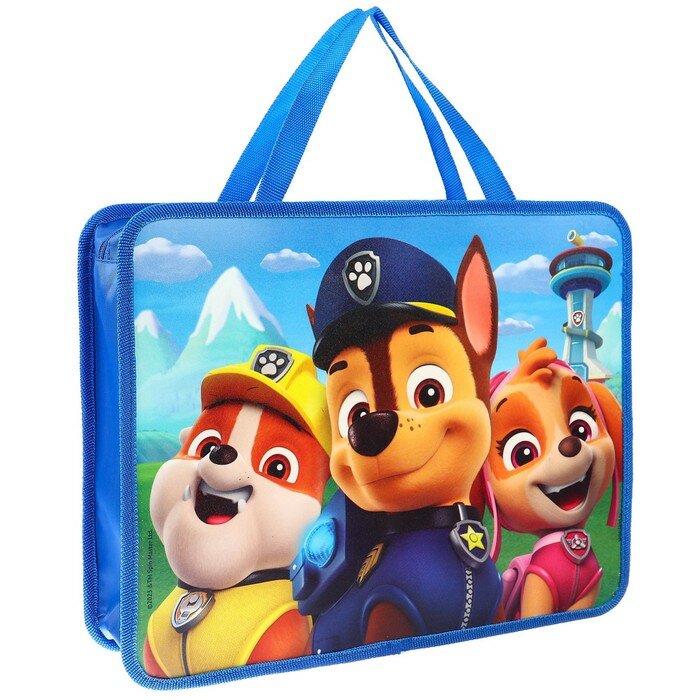 Папка с ручками пластик А4 75мм 330*260 ПМ-А4-26, Paw Patrol 9445183