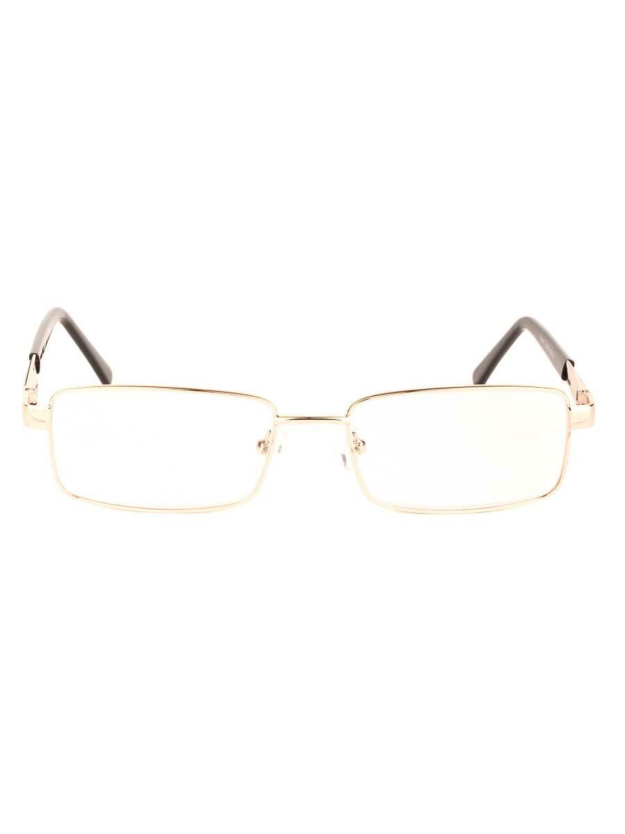 Готовые очки для чтения золотые с диоптриями +5.50 футляр