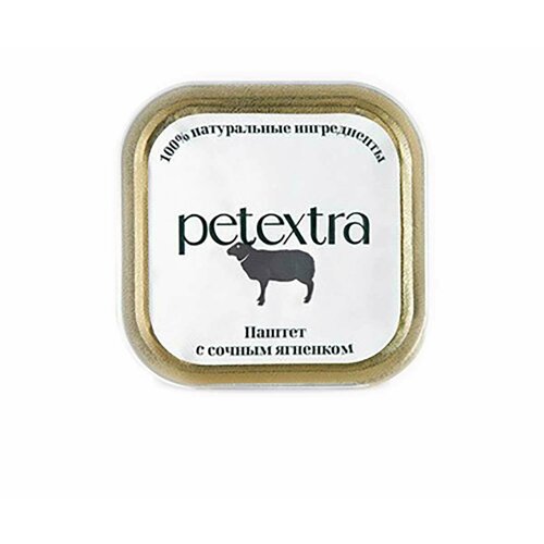 Влажный корм Petextra для кошек ягненок сочный паштет 100г