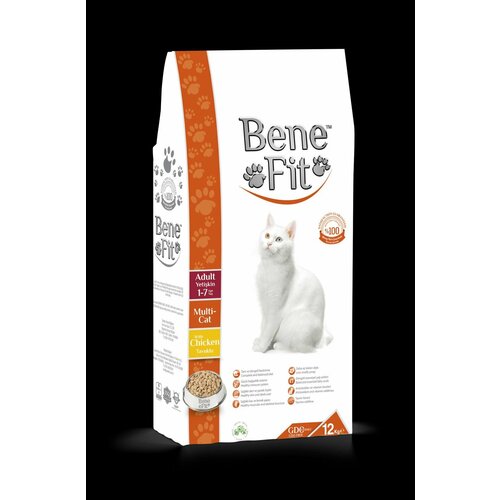 #(У)Benefit 600185 Adult Multi-Cat with Chicken Корм сухой д/кошек с курицей 12 кг