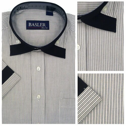 Рубашка Basler, размер 38, серый