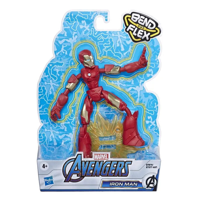 Фигурка Hasbro Bend and Flex Avengers: Железный человек E7870/E7377, 15 см