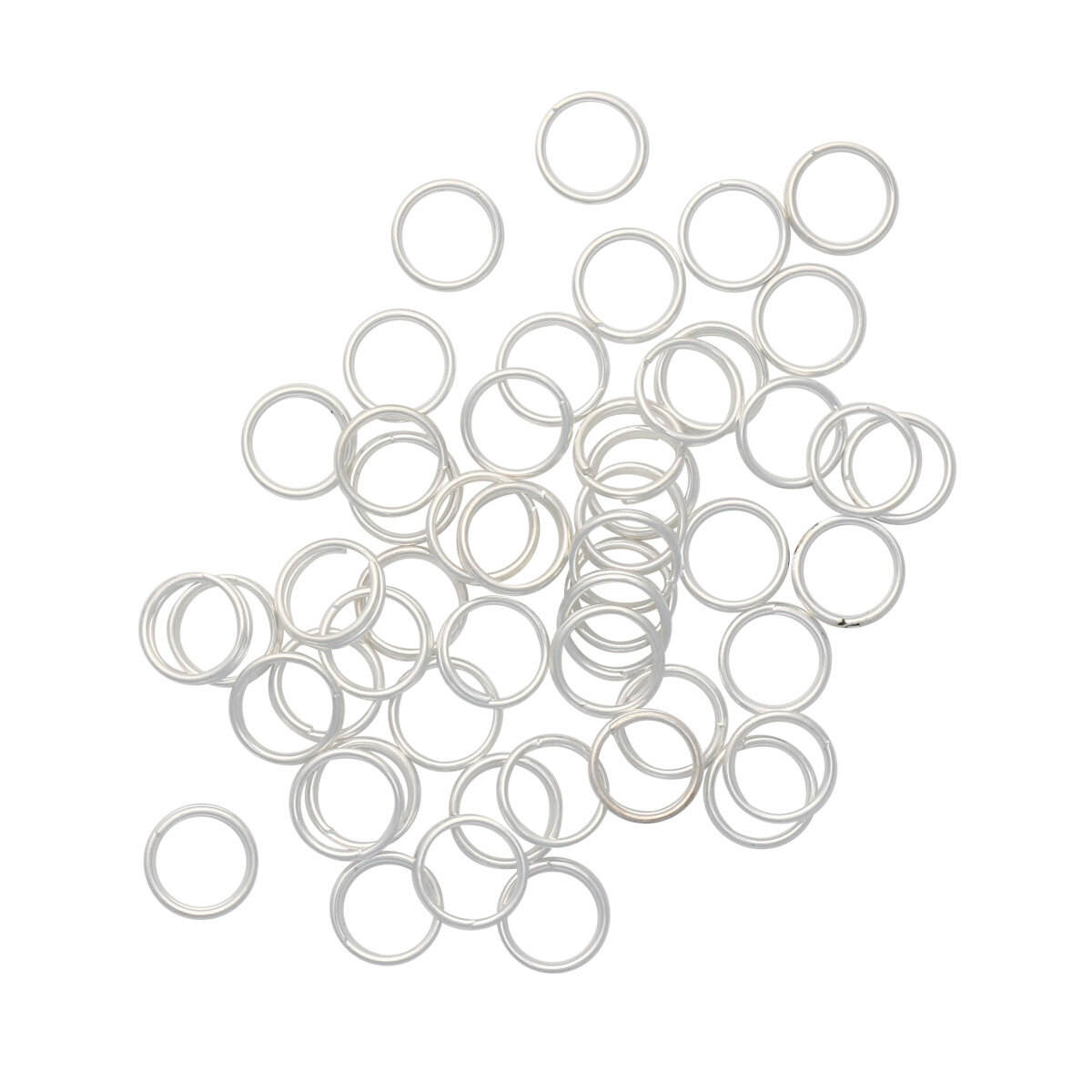 4AR255/256 Кольцо соединительное двойное, 8мм, 50шт/упак, Astra&Craft (Серебро)