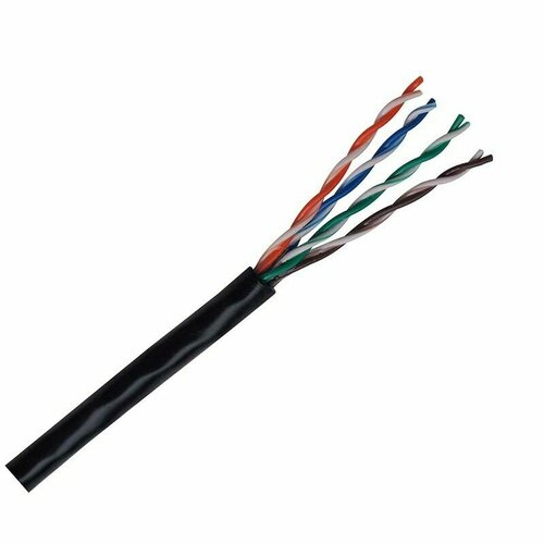Bion Cable Кабель витая пара Bion BCL-U5510-181 U UTP, кат.5e, 4x2x0,51 мм AWG 24, медь, одножильный, PVC, для внутренней прокладки, 305м, серый кабель neomax nm710002 u utp cat 5e 4x2x0 52 24 awg медь внутренний pvc 305м серый