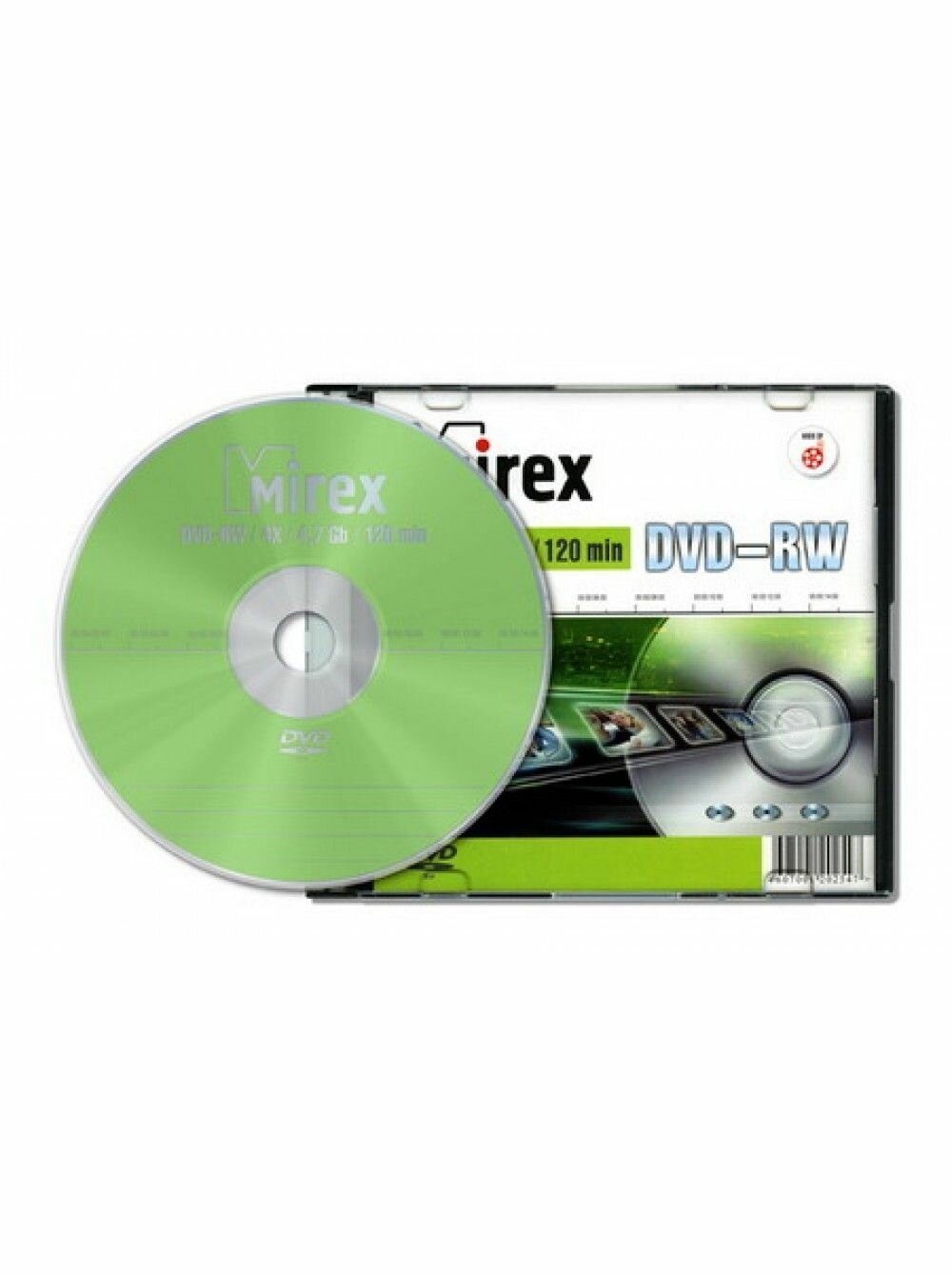 Диск DVD-RW Mirex UL130032A4S, Slim Case