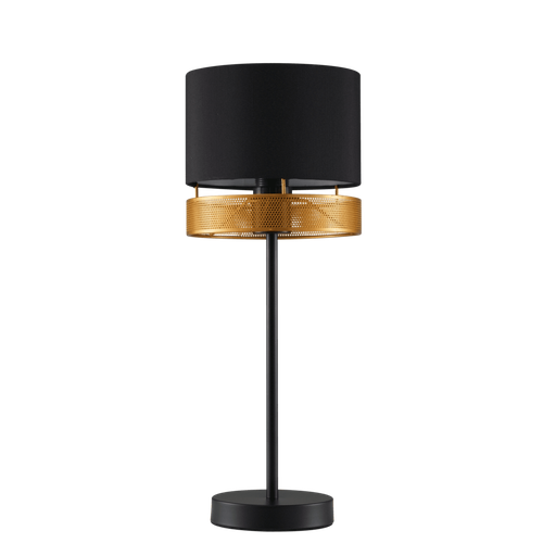 Настольная лампа NAPOLI LEGA II, черный с золотом абажур, черная арматура