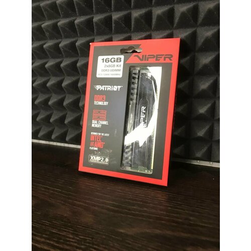 Оперативная память DDR3 16Gb Kit Of 2 2x8Gb 1600Mhz Patriot Viper 3 9DE00021-PV316G160C9K 518000₽