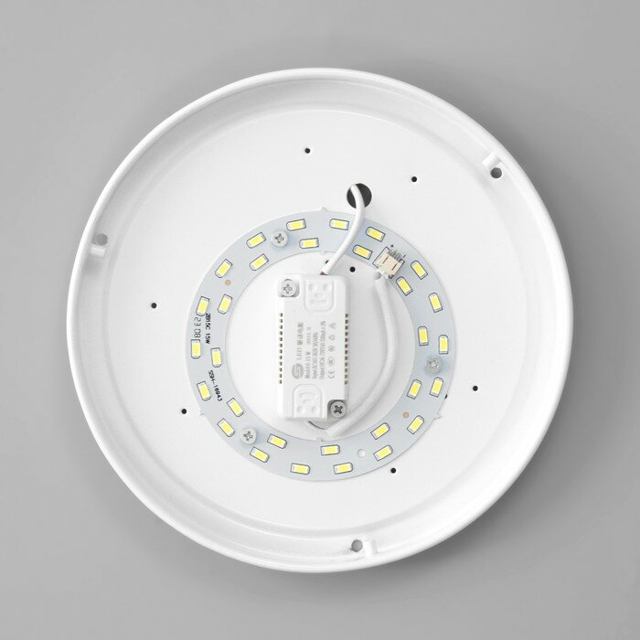 Светильник "Джолли" LED 12Вт 6000K белый d.21 см - фотография № 2